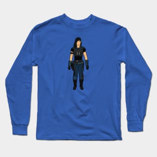 Bad-Ass Gina reimagined in a classic Kenner style Long Sleeve T-Shirt